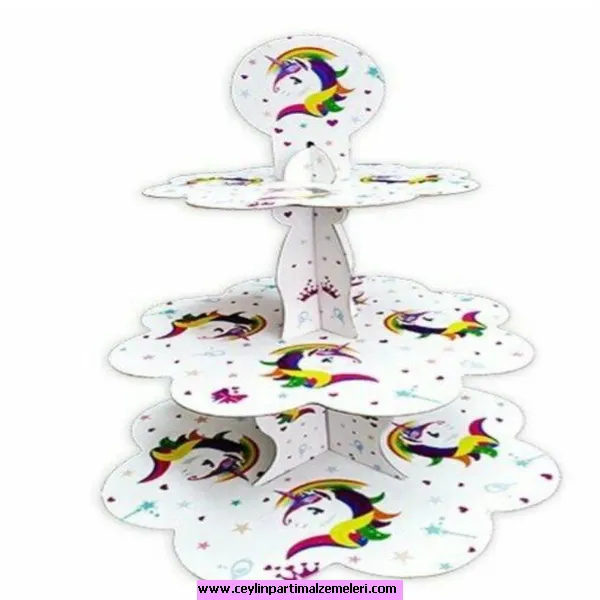 Unicorn Temalı Cupcake Standı